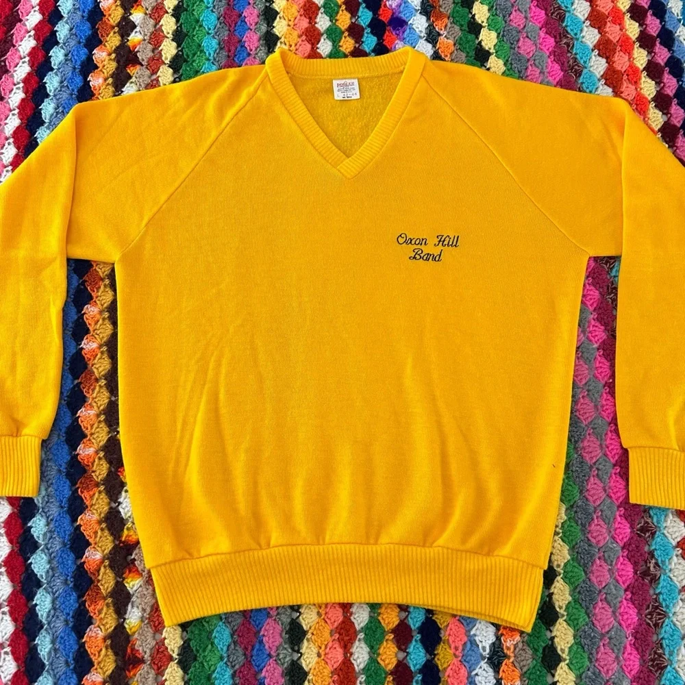 Vintage 60s 70s USA Made Dodger Sportswear Maryland Oxon Hill Band Embro…